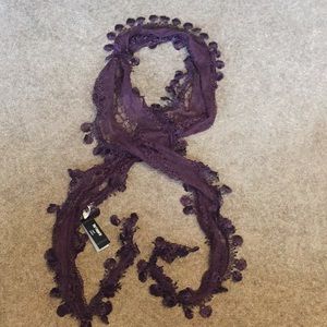 Purple laced never worn scarf